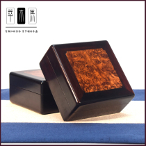 Ristalwood text box exquisite jewelry box Burmese flower gall wooden box bracelet box bracelet box seal box jewelry box jade leather box bracelet string