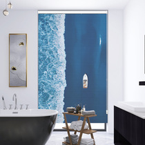 V2WS aluminium alloy shutter curtain toilet bathroom light shading modern minimalist living-room office free of punch