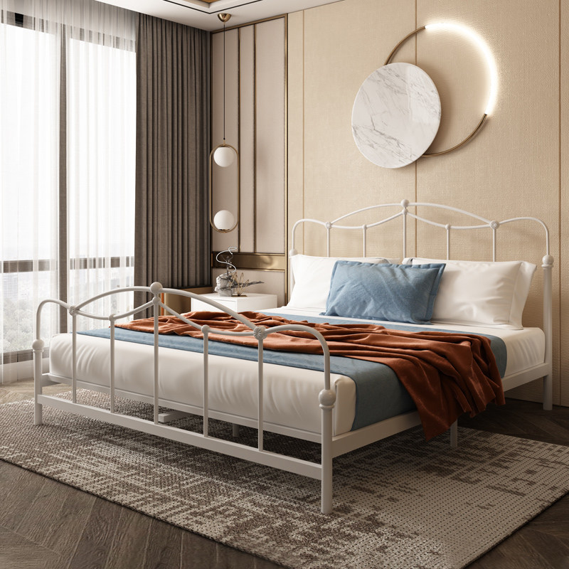 Iron bed Children Light Luxury Princess Bed Double Bed Simple Modern Nordic Style Advanced Strengthening