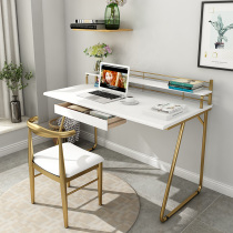 Solid wood desk simple modern home study bedroom ins Net red Nordic light luxury single writing desk computer desk