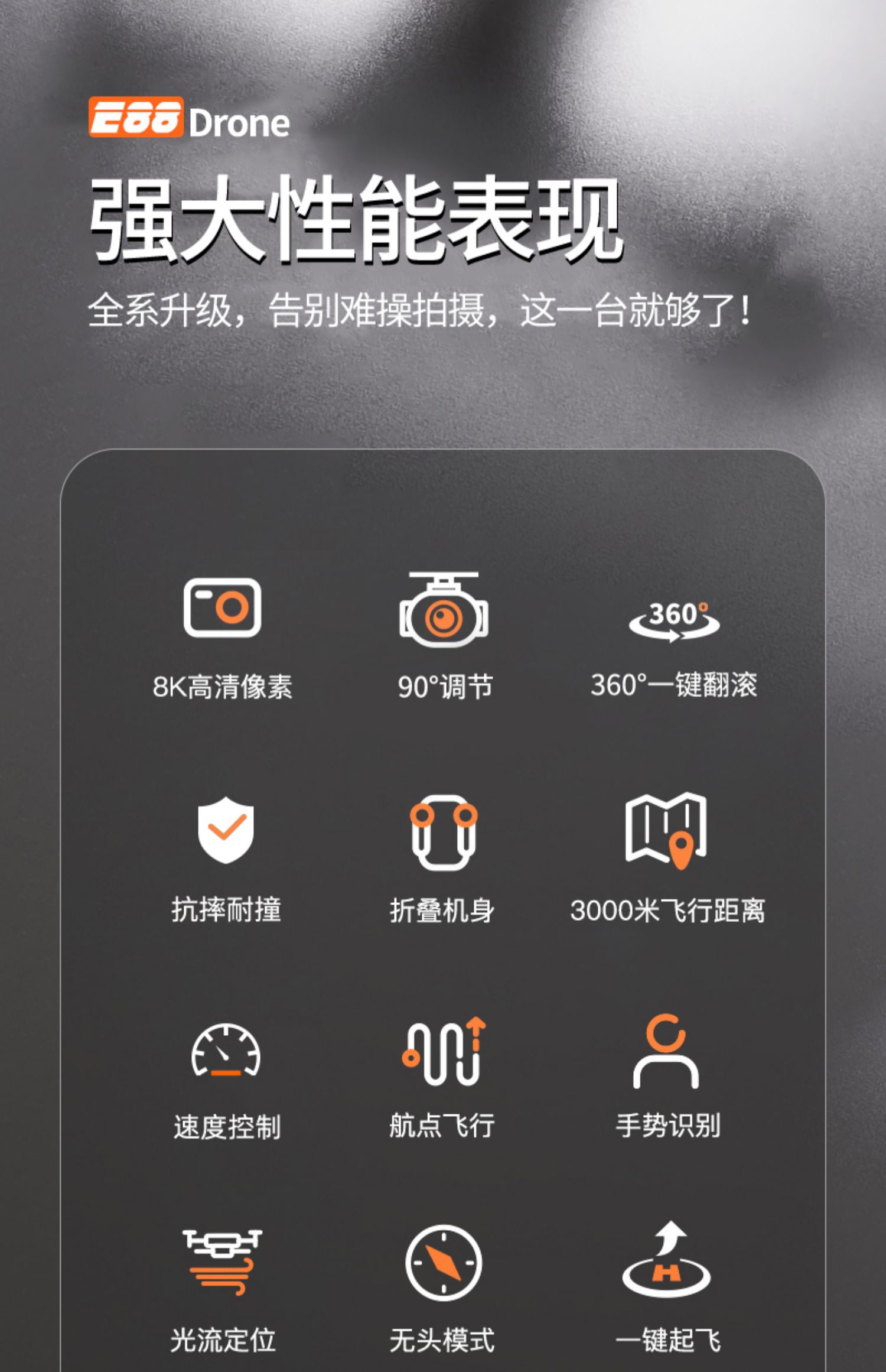 好佳儿 E88入门级高清航拍遥控无人机 78元包邮 值值值-买手聚集的地方