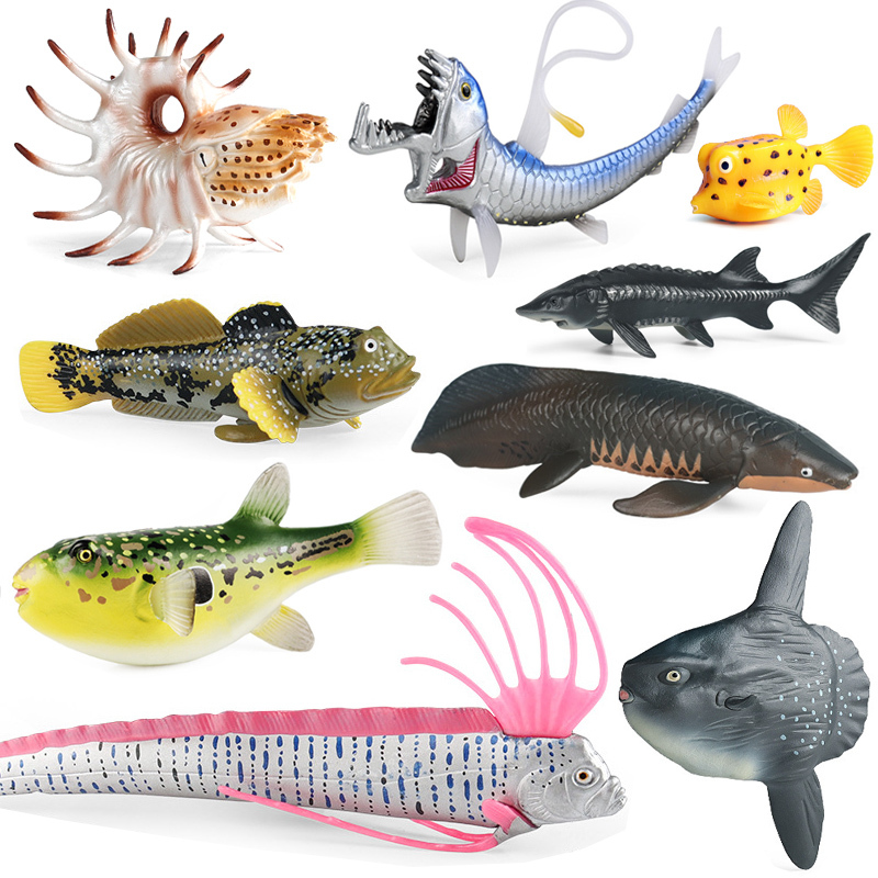 Simulated Marine Animal Model Tropical Fish Toy Angelfish Stingray Pufferfish Sturgeon Lungfish Aquarium Decoration Ornament Simulated Marine Animal Model Tropical Fish Toy Angelfish Stingray Pufferfish Sturgeon Lungfish Aquarium Decoration Ornament