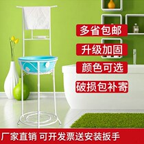 Wash Face Shelving Ground Floor Rural Washbasin Home Wash-Face Frame Multifunction Antique Basin Rack Old Fashioned Simple Wood