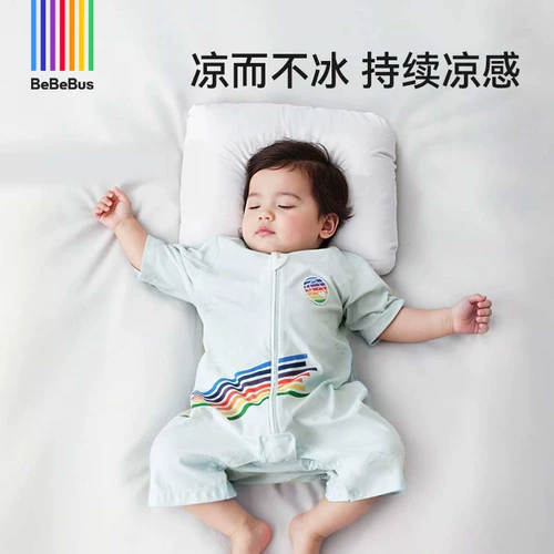 Детский летний тонкий спальный мешок, детская пижама, короткий рукав