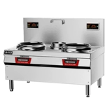 Коммерческая индукционная плита вогнутая поверхность с большой горшкой плитой с высокой силой кафетерия с двойной головкой -фрэнд -фрид -фрид -фрид -фрид -блюдо, электромагнитная плита электрическая плита