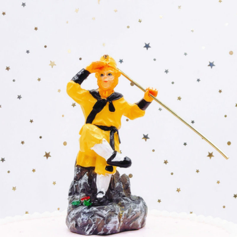 Cake Ornament Monkey King Monkey King Shape Ornament Resin Crafts Small Gift Baking Supplies Decoration