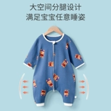 Детский летний тонкий спальный мешок с молнией для новорожденных, осенняя детская пижама