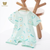 Детский хлопковый комбинезон для новорожденных, летняя тонкая пижама для отдыха, боди, 1-18 мес.