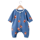 Детский летний тонкий спальный мешок с молнией для новорожденных, осенняя детская пижама