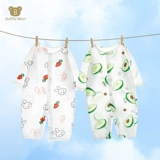 Детская летняя одежда для новорожденных, летний тонкий комбинезон, лонгслив подходит для мужчин и женщин для девочек, боди, пижама