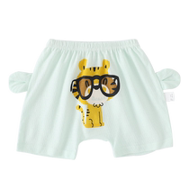 Baby shorts summer pure cotton baby big ass pants for small and medium-sized children fashionable outer wear PP pants loose cartoon pants summer wear
