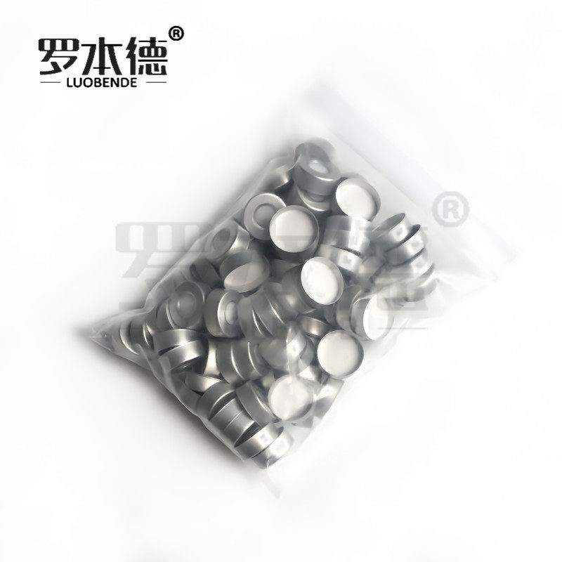 20mm顶空瓶盖垫 20ml顶空瓶盖垫铝盖含四氟垫片100个进样垫20*3mm
