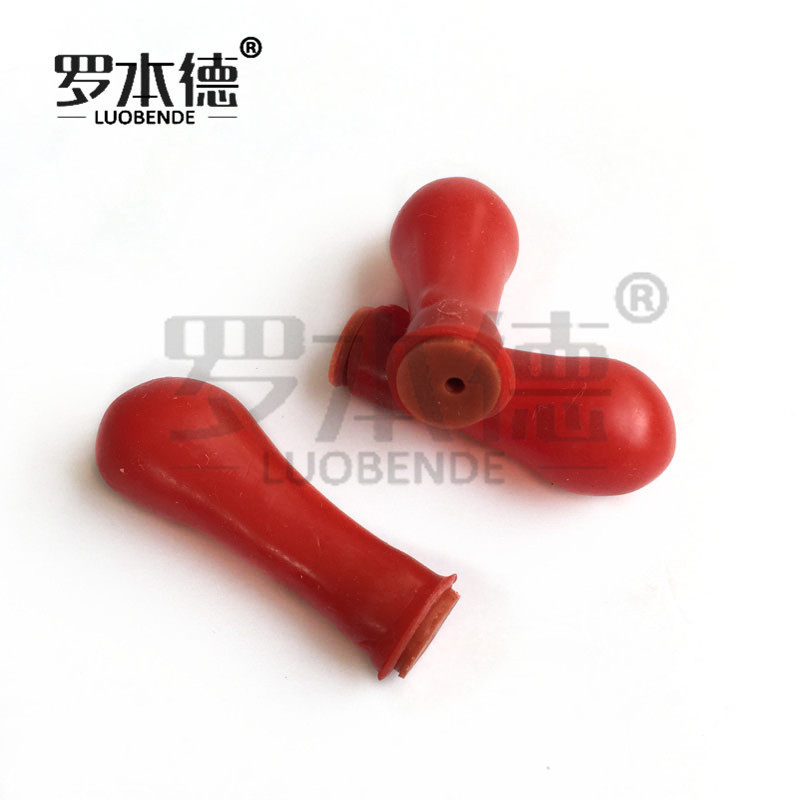 20ul玻璃毛细管用毛细吸管吸头微量毛细管胶帽 单个吸管 胶帽红胶头 单个价