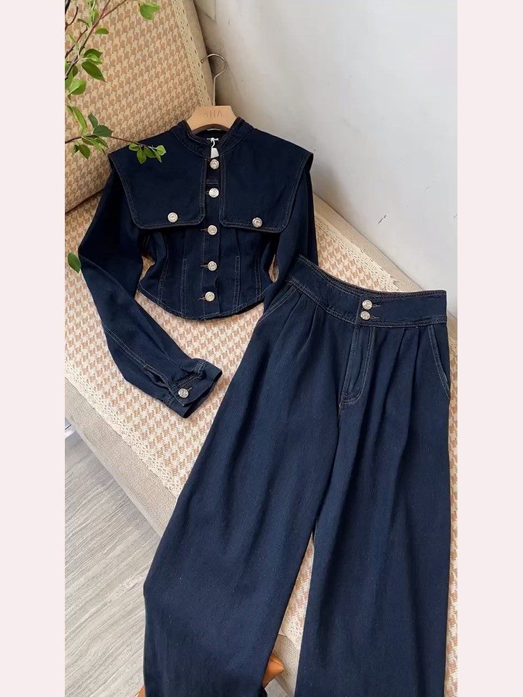  2XL+Denim top, trousers  