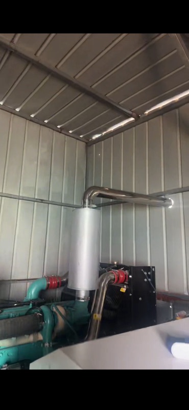 Diesel Generator Exhaust Pipe Engineering Vehicle Heavy Truck Machine Indoor Exhaust Pipe Muffler Stainless Steel Outlet