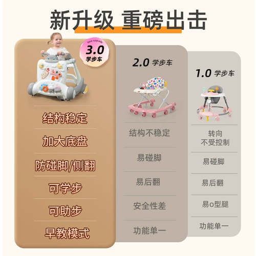 Детские защитные универсальные ходунки для младенца, 18 мес., защита от опрокидывания