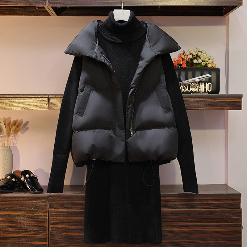 Down waistcoat Female Exterior Wearing Vest Short style Autumn winter 2023 new light slim 90 white duck suede waistcoat jacket-Taobao