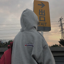 ulzzang sweater female tide ins Korean version Harajuku bf loose oversize Lazy wind autumn and winter thickened velvet