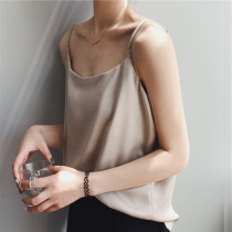 South Korea 2020 spring and summer inner vest womens silk sexy camisole bottoming shirt with suit jacket silk silk