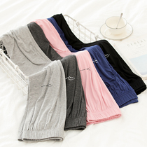 Pajamas womens trousers Lazy anti-mosquito thin Modell summer air conditioning can be worn out thinner than pure cotton soft home pants