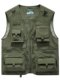 Men's Multi-Pocket Utility Vest Fishing Hiking Photography Outdoor Quick-Drying Jacket Sleeveless Vest
