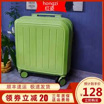 18 inch suitcase woman small light pull lever case small mini leather case woman 2021 new travel password box