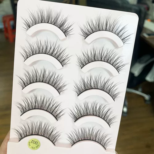 Велосипедная вилка, накладные ресницы, плотное мягкое масло для загара, 5 пары, европейский стиль, 3D