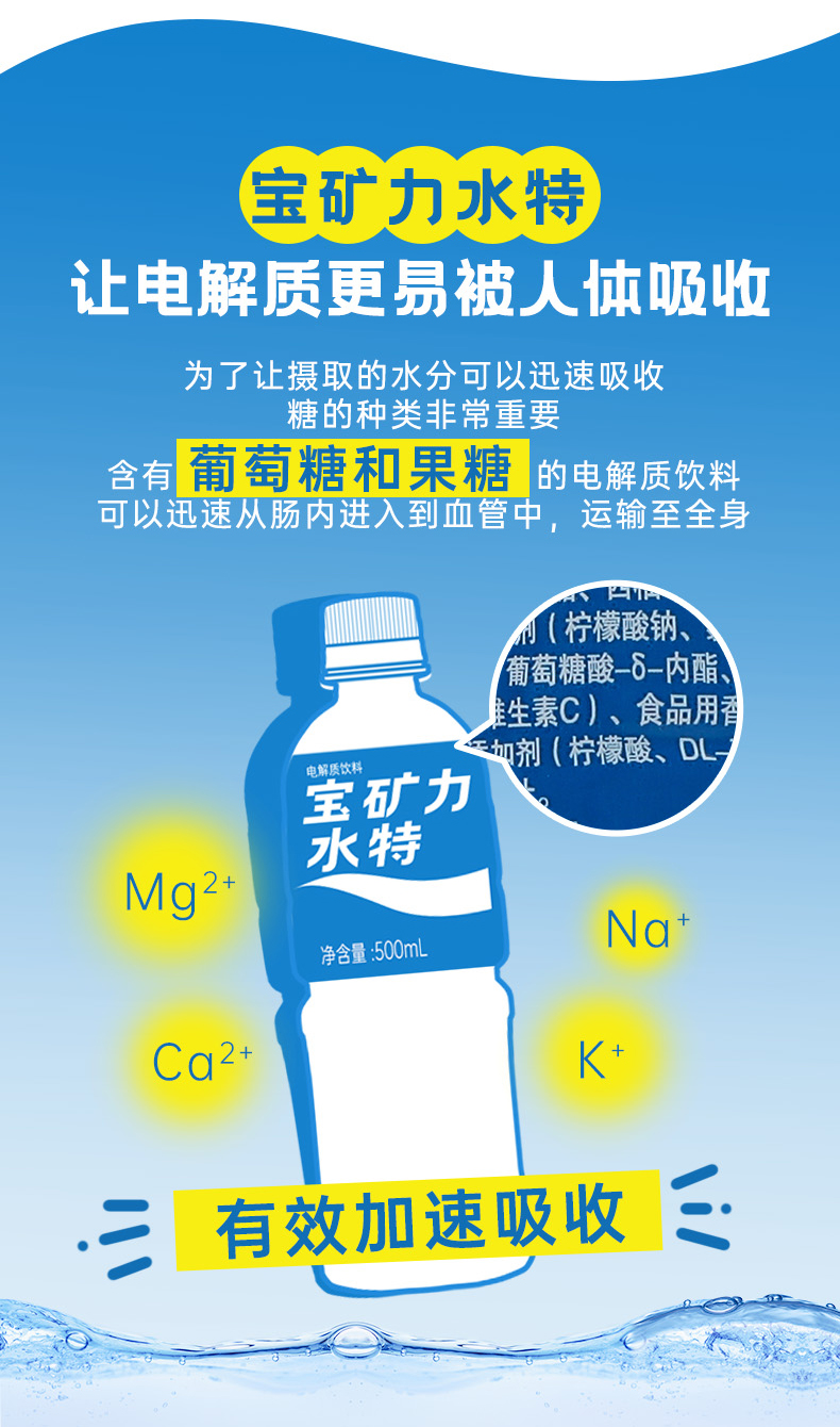 宝矿力水特 电解质运动饮料 500ml*15瓶 整箱装 图7