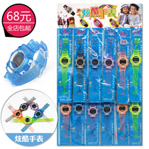 Childrens hand watch electronic watch Primary School students male and female Universal watch school around the small shop hanging board toy