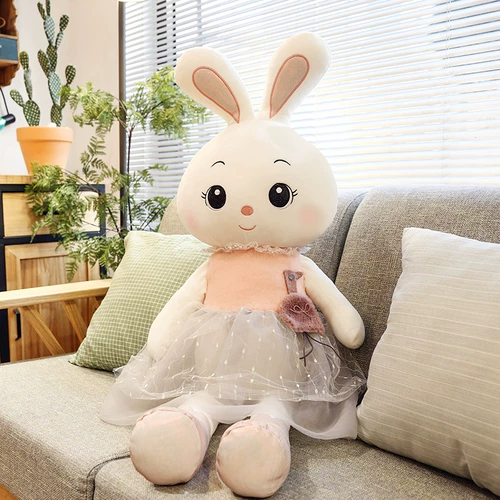 Милый кролик, подушка, плюшевая игрушка для сна, тряпичная кукла