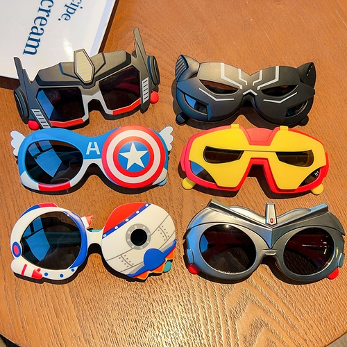 Ultra, мультяшные солнцезащитные очки для мальчиков, трансформер, ультрафиолетовый детский забавный Ультрамен Тига, Кинг-Конг, защита от ультрафиолета