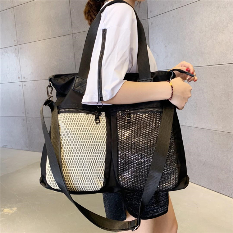 Hong Kong Wind Canvas Messenger Bag Women 2022 New Fashion Big Bag Tide Brand Casual Versatile Shoulder Travel Bag