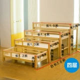 Кровать для детского сада для сна из натурального дерева, башенка для школьников