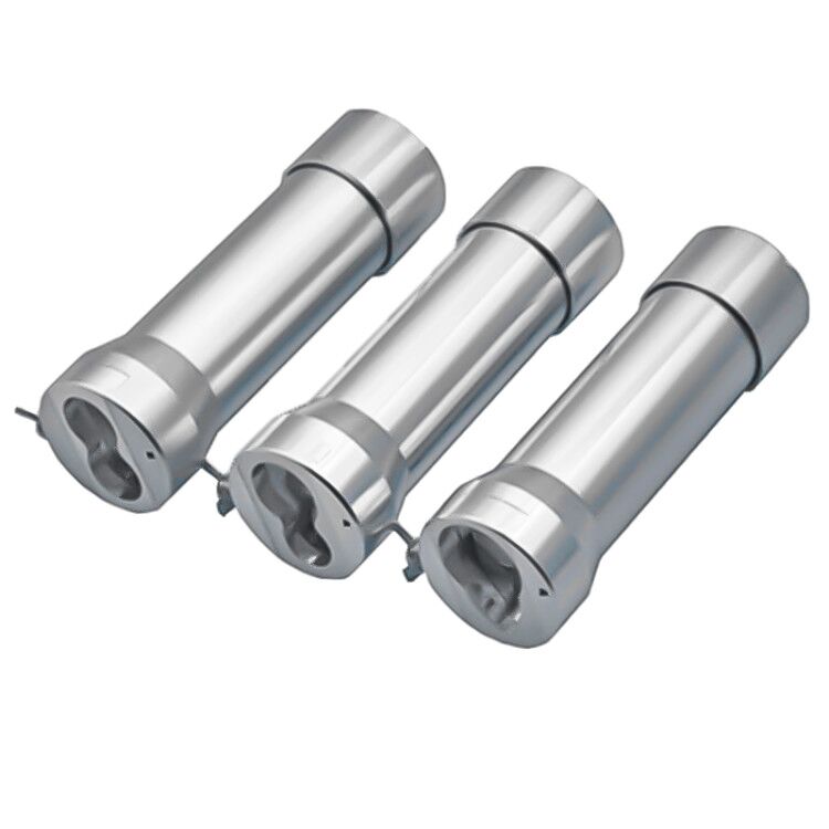 Dispensing machine AB dispensing valve Pneumatic double liquid 50ML aluminum alloy flashlight type AB glue gun booster AB glue cylinder