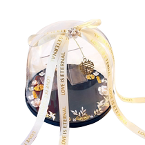 Wedding shoes brides shoes crystal shoe box ring with lock creative hidden shoe pick-up game props door blocking and tricking