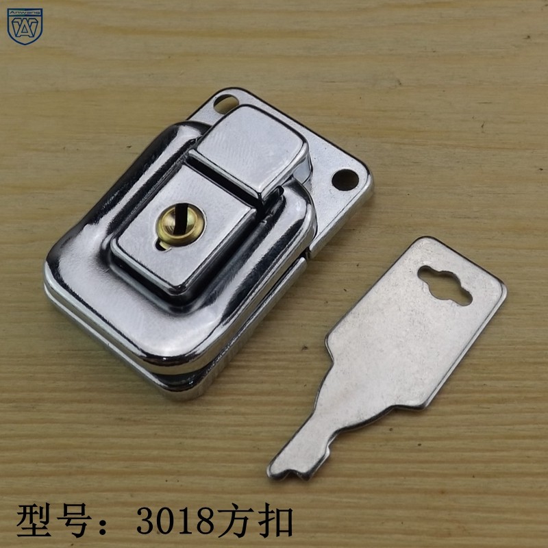 3018 with lock kit lock box buckle box buckle wooden box fixed case for bag fastening lock hardware bag accessories