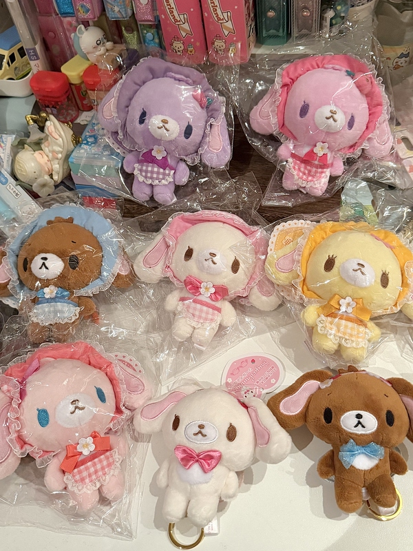 In Stock! New Japanese Sanrio Dessert Bunny Caramel Bunny Pendant Garland Maid Hairpin Card Holder
