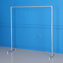 Clothing Display Hose Clothes Hanger Single Bar Floor Style Display Womens Clothing Easy Middle Island Hanging Clothes Hanger Iron Art