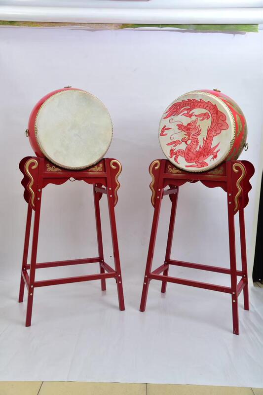 Cowhide Drum, Large Drum, Adult Gongs and Drums, Chinese Red Drum, Vertical War Drum, Majestic Dragon Drum, Children's Drum, Performance High-Pitched Hall Drum