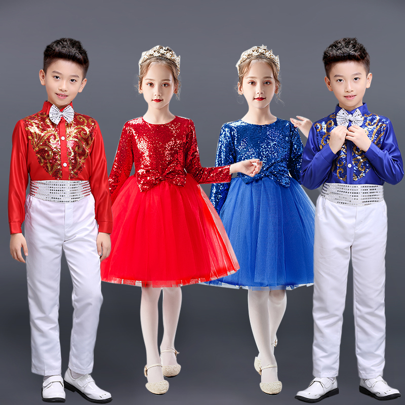 girls princess ballet chorus dresses Primary school students dance and
