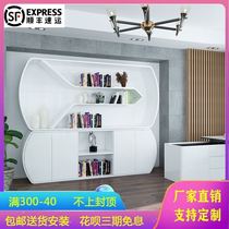 Cabinet Information cabinet minimalist modern baking lacquered wood storage archive placing background mobile office cabinet