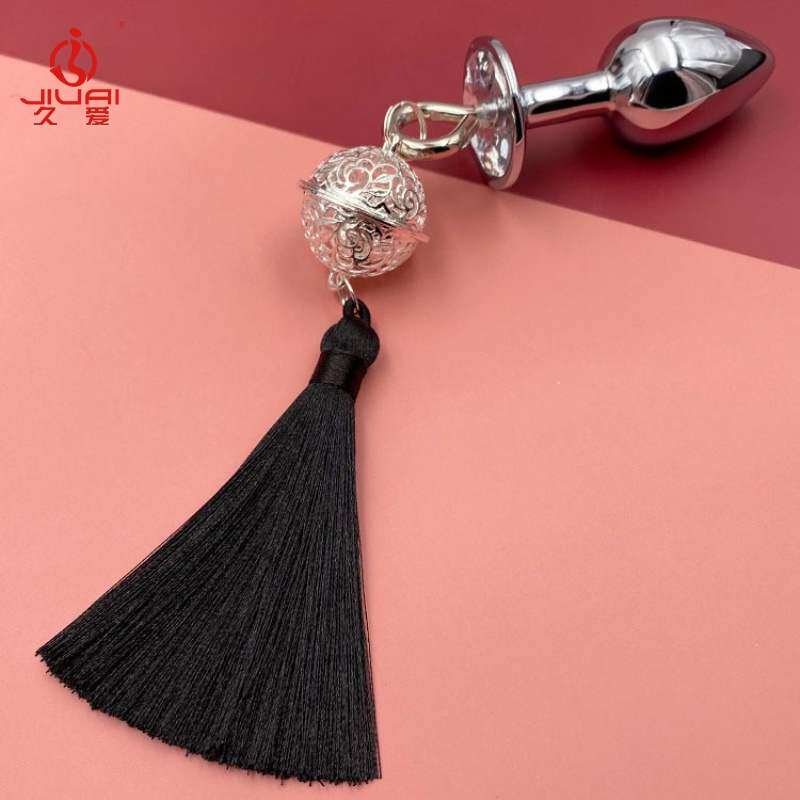 Sex products SM go out to wear the backyard palace bell tassel anal plug expansion stick anal expander anal plug female utensils
