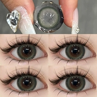 Две штуки] Merudusa Hitomi Hitoma Hitzi Hitzi Green смешанный Cos Cos Conture Diameter Content Content High Contact Lens Box TN