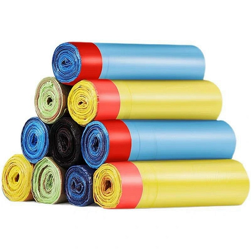 Портативный автоматический большой мусорный мешок для домашнего использования, на шнурках, увеличенная толщина