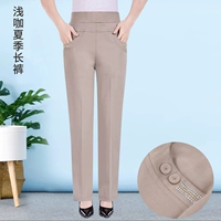 Светло-коричневые летние брюки (58092)