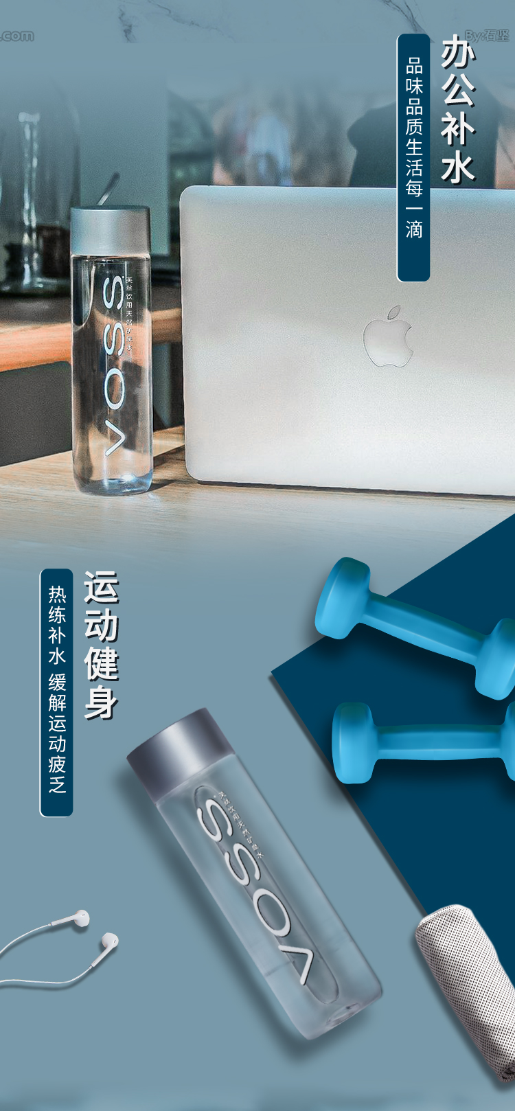 芙丝Voss 高锶低钠弱碱 天然矿泉水 500ml*24整箱 图2