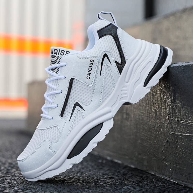 Official website flagship store men's shoes summer mesh breathable sports casual small white shoes thin mesh shoes increased torre tide shoes