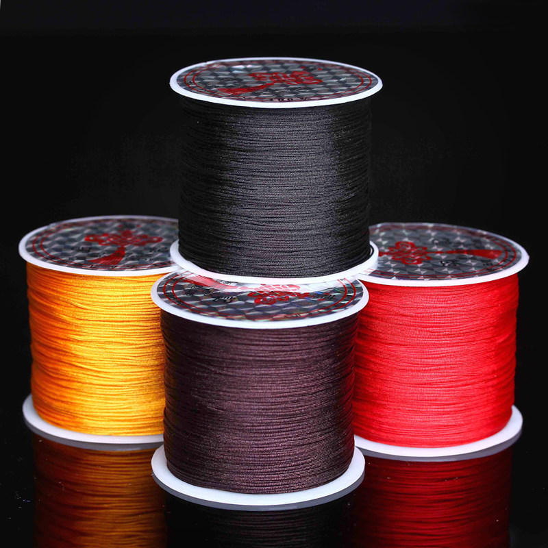 No. 71 jade 0 4mm red rope hand knitting pendant necklace DIY accessories material bracelet red rope