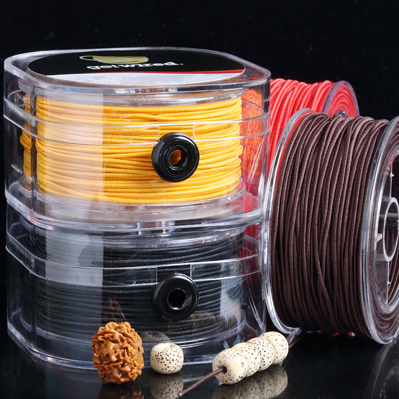 Imported Handstring Rope Elastic Cord Coated Core Essay Playing Buddha Beads Rope Strings Beads Diamond Bodice Purple Sandalwood Handmade Tightness Wire Abrasion Resistant