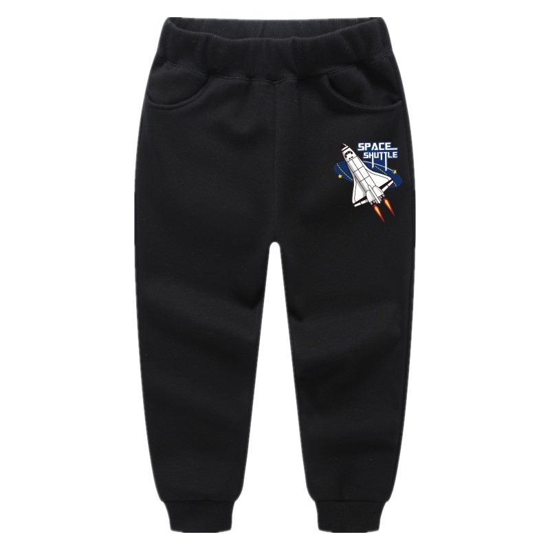 Chàng trai cộng với nhung dày quần mùa thu mặc 2019 trẻ em mới sweatpants Hàn Quốc phiên bản của trẻ em hợp thời trang quần ấm 3 tuổi 6.